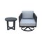 International Concepts Outdoor 2 Piece Patio Furniture Set with an End Table and Swivel Rocking Chair KODOT-12RE-201SW - alternate 1